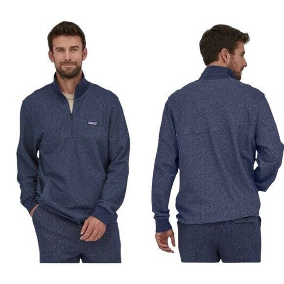 Patagonia Men's Navy Mahnya Fleece Pullover Sz XL - Picture 10 of 11